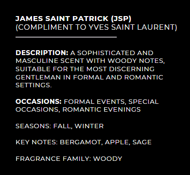 James Saint Patrick (JSP) | A Sophisticated Woody Fragrance